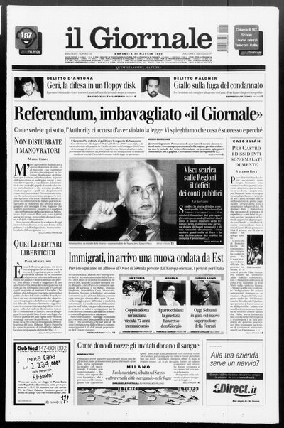 Il giornale : quotidiano del mattino